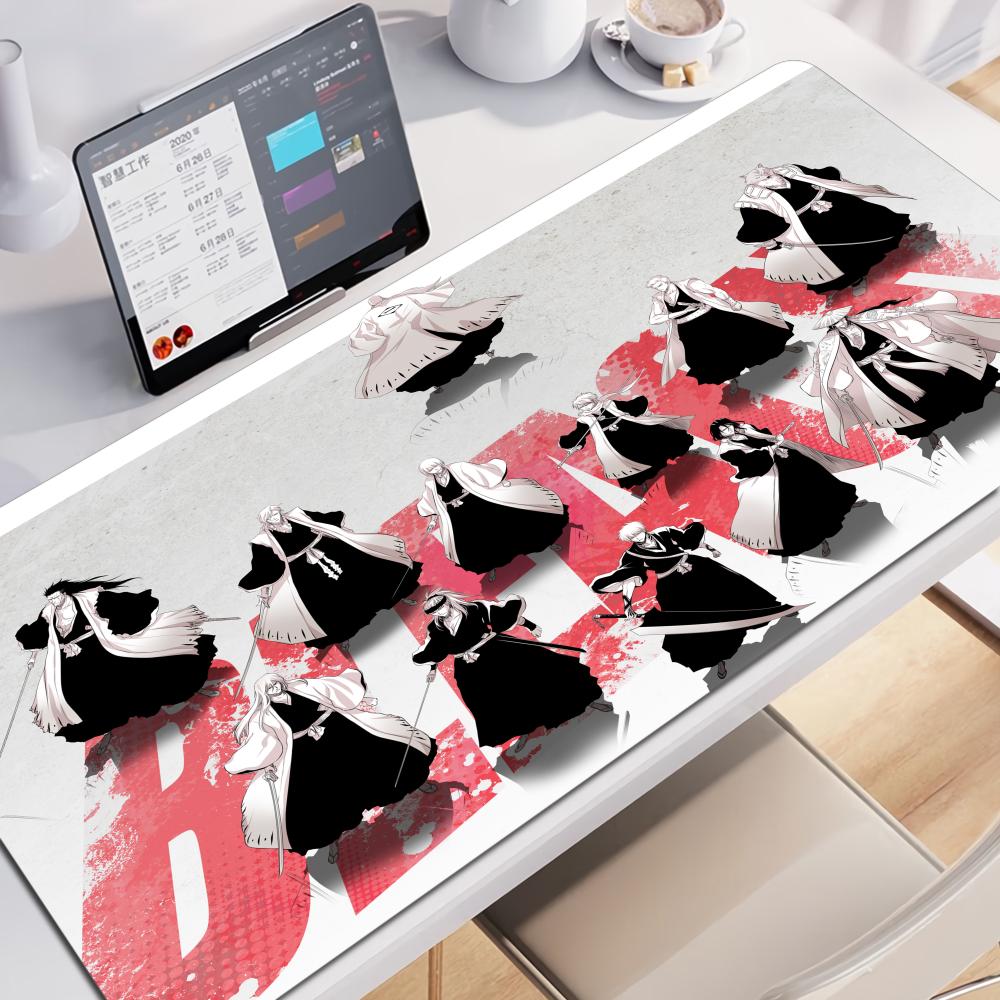 HD Anime Mauspads XXL Bleach Mauspads Kurosaki Ichigo Große Computer Mauspads Gummi Manga PC Gamer Schreibtischunterlage Große Laptop-Matten