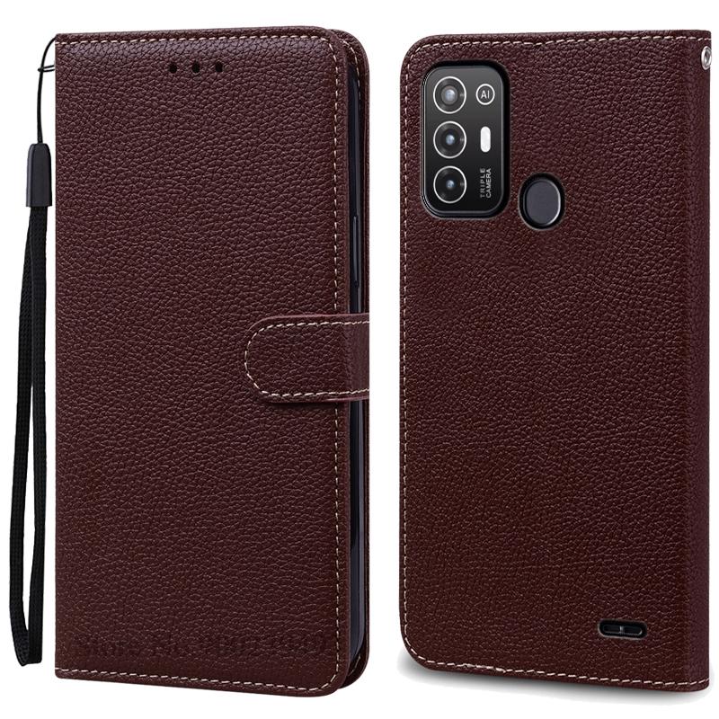 For ZTE Blade A52 Case PU Leather Flip Wallet Case For ZTE Blade A52 Case Silicone Back Cover Phone Coque Fundas
