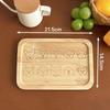 Insulated Wooden Dinner Plate Dog/Cat Pattern Food Baking Pan Cute Cartoon Bread Tray  Dishes