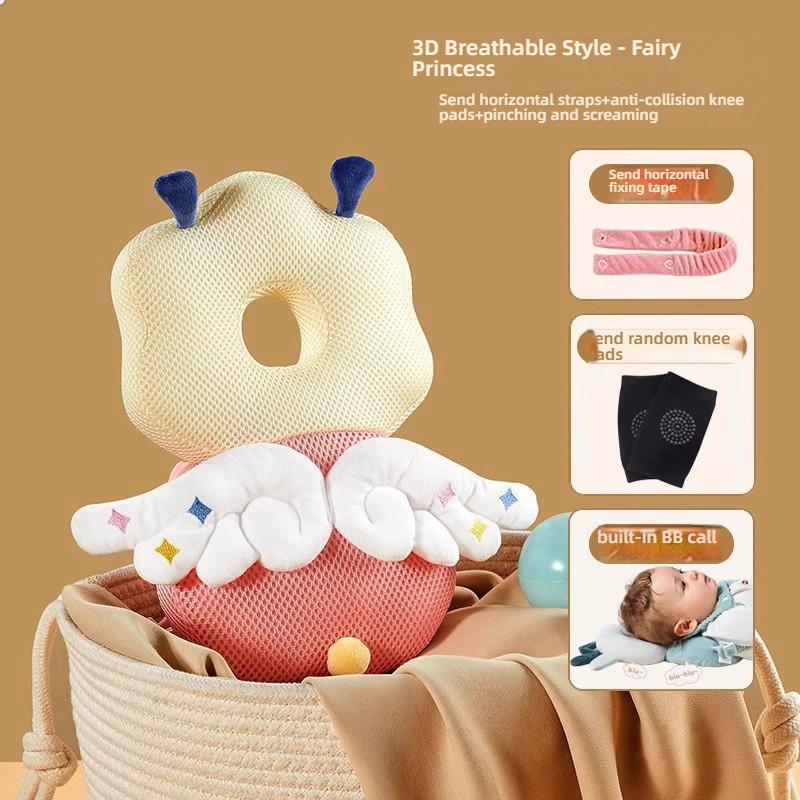 Bebek Baş Koruyucu Sırt Çantası Göğüs Kayışlı BB Sesli Yürümeye Başlayan Çocuk Sürünen Yürüyen Güvenlik Minderi Güvenlik Yastığı