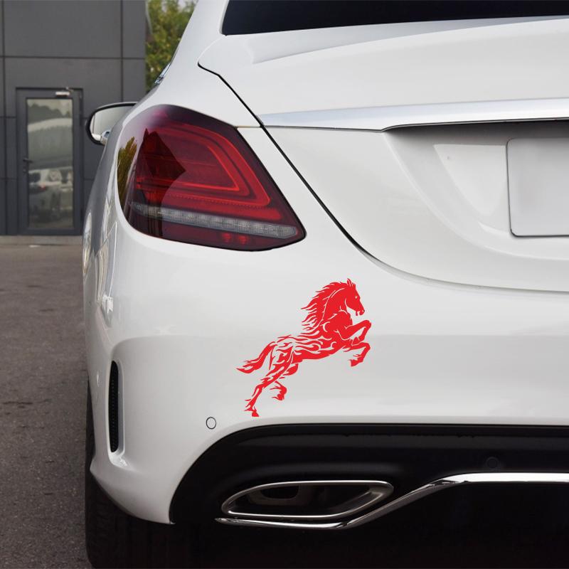 KKJOY 19.5X20CM Car Sticker Handsome Horse Waterproof Vinyl Decal Car Accessories Pegatinas Para Coche DIY Car Styling
