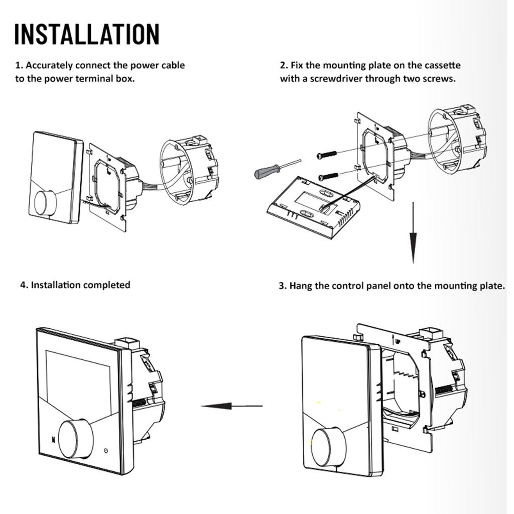 2-trubkový ovládací panel klimatizace Dotyková obrazovka Digitální displej Centrální HVAC regulátor 5+2 6 programovatelných period
