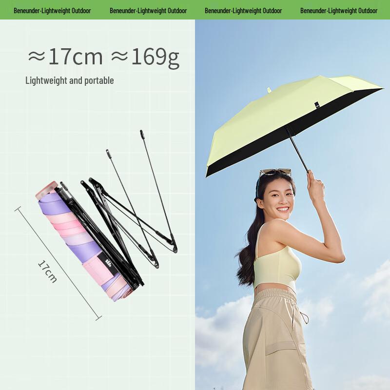 beneunder UV Protection Five-Fold Umbrella