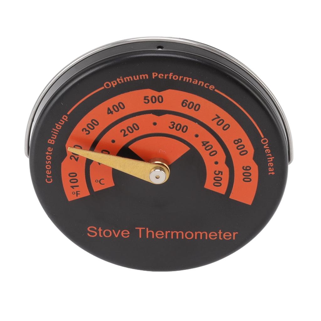 Magnetic Stove Thermometer Bimetal Wide Scale Range Stove Temperature Meter for Home Fireplace