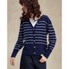 Demana Silk Wool Blend Faux Two-Piece Stripe Knit Sweater
