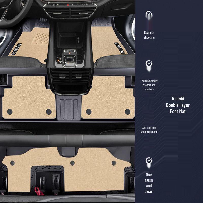 TPE Floor Mats for Skoda Kodiaq - 7-Seater, Surround Design, All-Weather Protection.