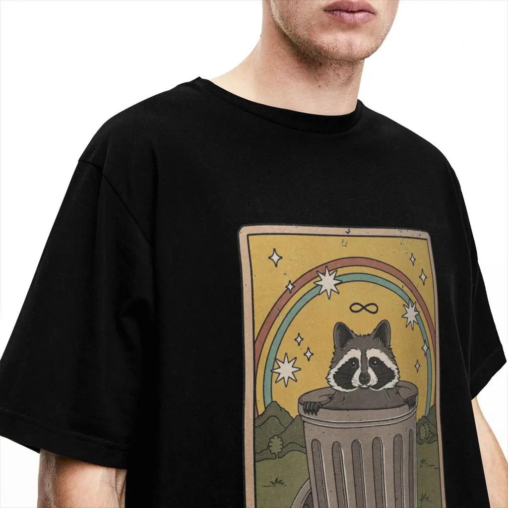 T-shirt Merchandise Raccoon King Of Trash pour Homme Femme Mème Raton Laveur Vêtements Imprimés Graphiques Géniaux