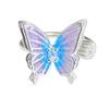 [Qixi Festival Romance] Purple Enamel Dripping Oil Zir*****Pening Ring Butterfly Personality Sweet Dream Niche Ring
