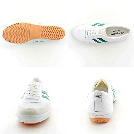 Moonstar Gym Ace DX Size 2E Kids' Sneakers, Green, 22.5 cm,