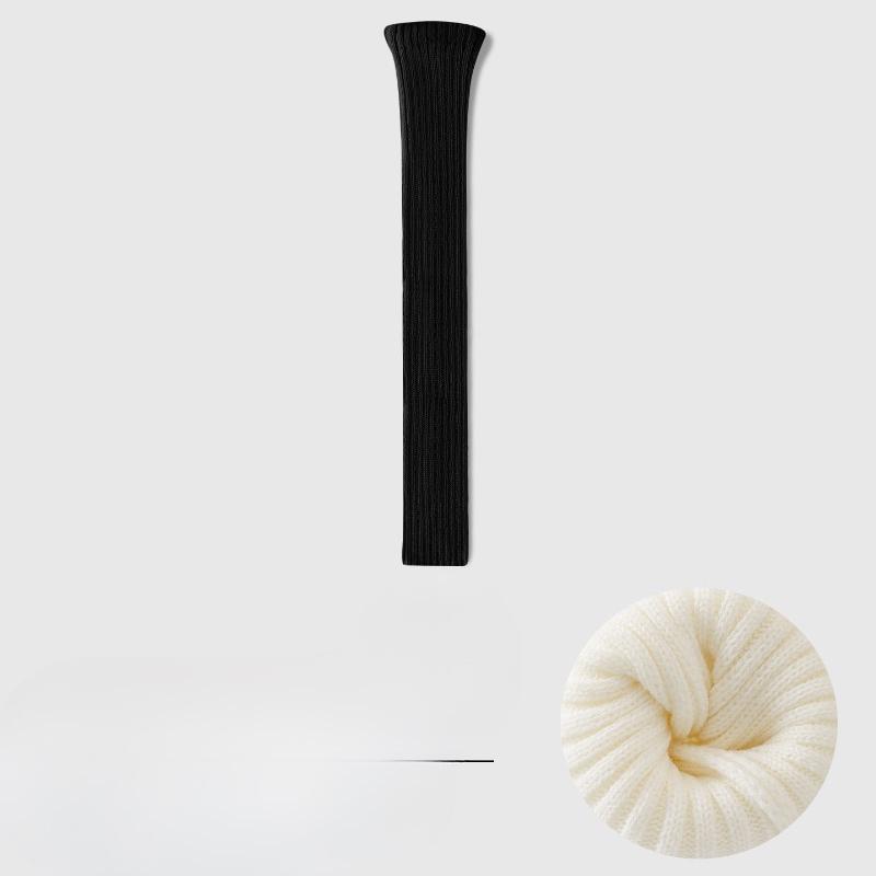 Spring and Autumn Women's Hot Girl Leg Covers, White Women's Calf Socks, Seasonal Knitted Socks, Trendy