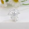 Sterling Silver 999 Little Sheep Beaded Flower Child DIY Jewelry Accessories