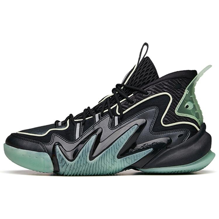 ANTA Shock Wave 2  Black Green  Men s 112031601S-1 EU 39