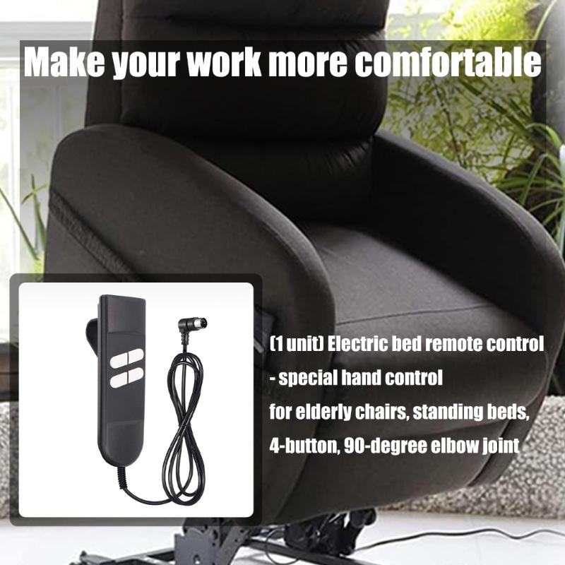 Durability ABS Motorized Bed Remote Featuring 4 Button And Comfortable Grip For Senior Mobilities Assistance