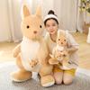 Large Simulated Mother And Son Kangaroo Doll Plush Toy Australian Kangaroo Doll Kindergarten Children'S Soothing Rag Doll