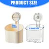 Multifunctional Adhesive Bin For Shower And Kitchen Storage Securely Holds Items Without Drilling Modern Simple Style