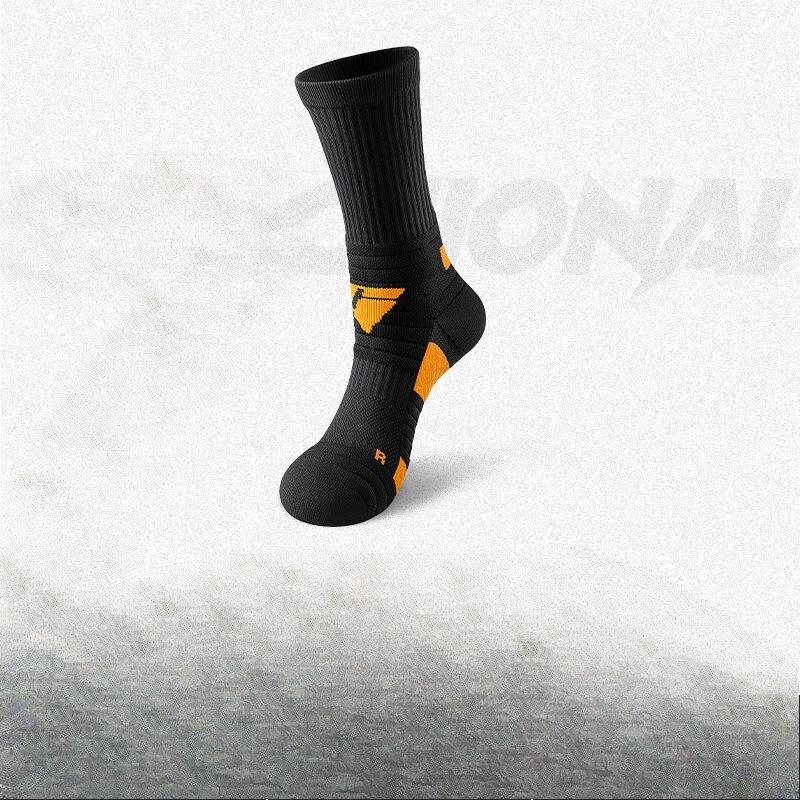 Basketball Socks with Cushioning and Shock Absorption, Towel-bottomed, Breathable and Sweat-wicking Men's Sports Socks