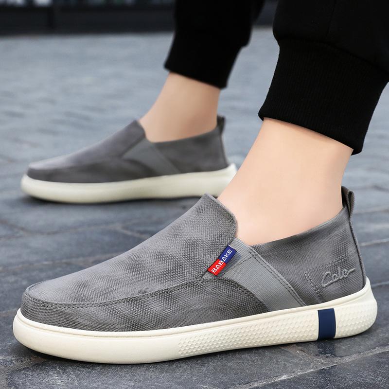 

Обувь Мужская Летняя Дышащая Повседневная Универсальная Обувь для Папы Мягкая Подошва Удобная Ленивая Обувь Текстильная Обувь Мужская 44 серый