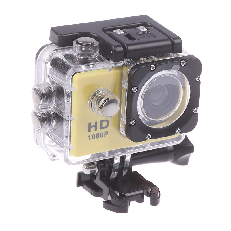 

Full HD 1080P Водонепроникна камера Міні-портативна Dv-відеокамера Екшн-камера Відео Full HD для спорту на відкритому повітрі Дайвінг-камера жовтий