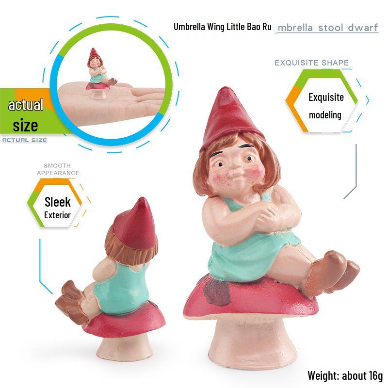 Cross-border Christmas Elf & Goblin Figure Set for Micro-landscape Decoration and Garden Ornament