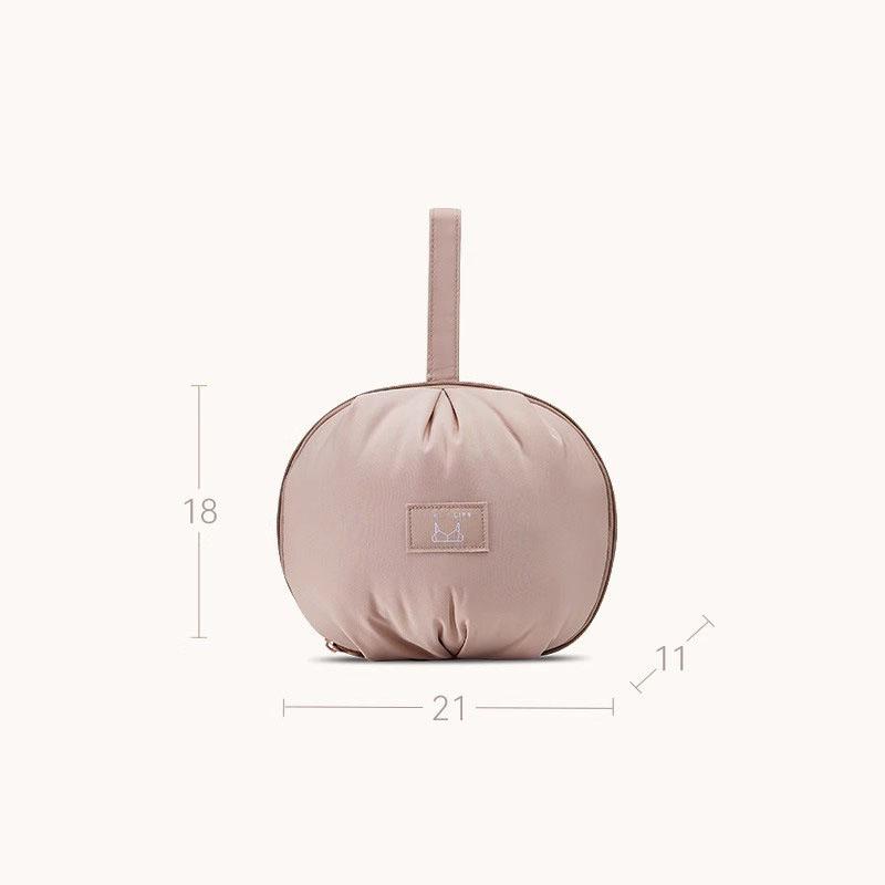 

Сумка для хранения нижнего белья в форме ракушки — водонепроницаемый органайзер большой вместимости для бюстгальтеров, носков и дорожных принадлежностей розовый