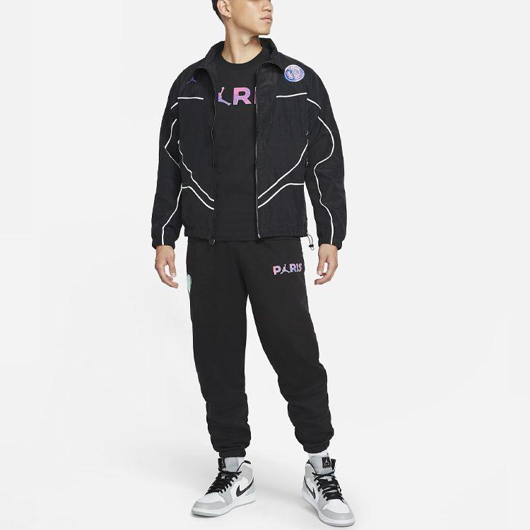 Jordan PSG Jackets Men's Black Stand Collar Moderate Other CZ0787-010