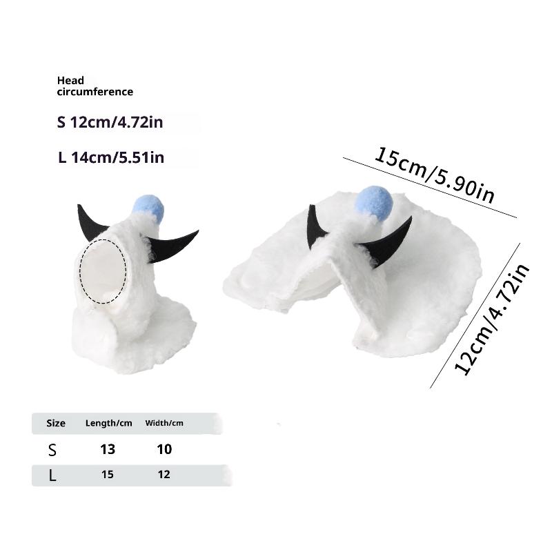 Fun Warm Bull Horn Bird Cloak Cover Keep Warm For Winter Go Out Costume Bird Warm Clothing Parrot Cloak Thickened Bird Clothes