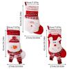 Large Santa Snowman Elk Stockings Knitted Decorations Fireplace Xmas Tree Hanging Stocking for Family New Year Party Home Decor