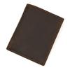 Good Leather Short Wallet Men Male Small Crazy Horse Leather Vintage Purse Slim Wallets Wholesale Bifold Wallets Drop shipping