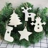 10pcs/lot Wooden Christmas Tree Hanging Ornament Pendants Christmas Decorations For Home Party New Year Navidad Natal Kids Gift