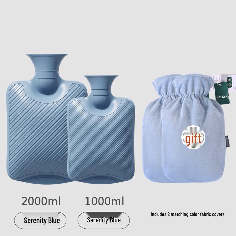 Large Plush Hot Water Bottle & Hand Warmer for Abdomen and Feet