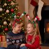 Christmas Party Headband, Elf Leg & Antler Cartoon Hair Hoop for Adults & Kids