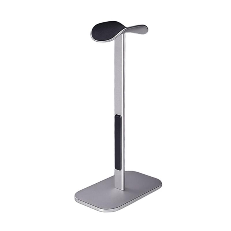 Aluminum Headphone Stand Detachable Auto Sleep Headset Holder Display Shelf Antislip Silicone Pad Headphone Stand серебряный