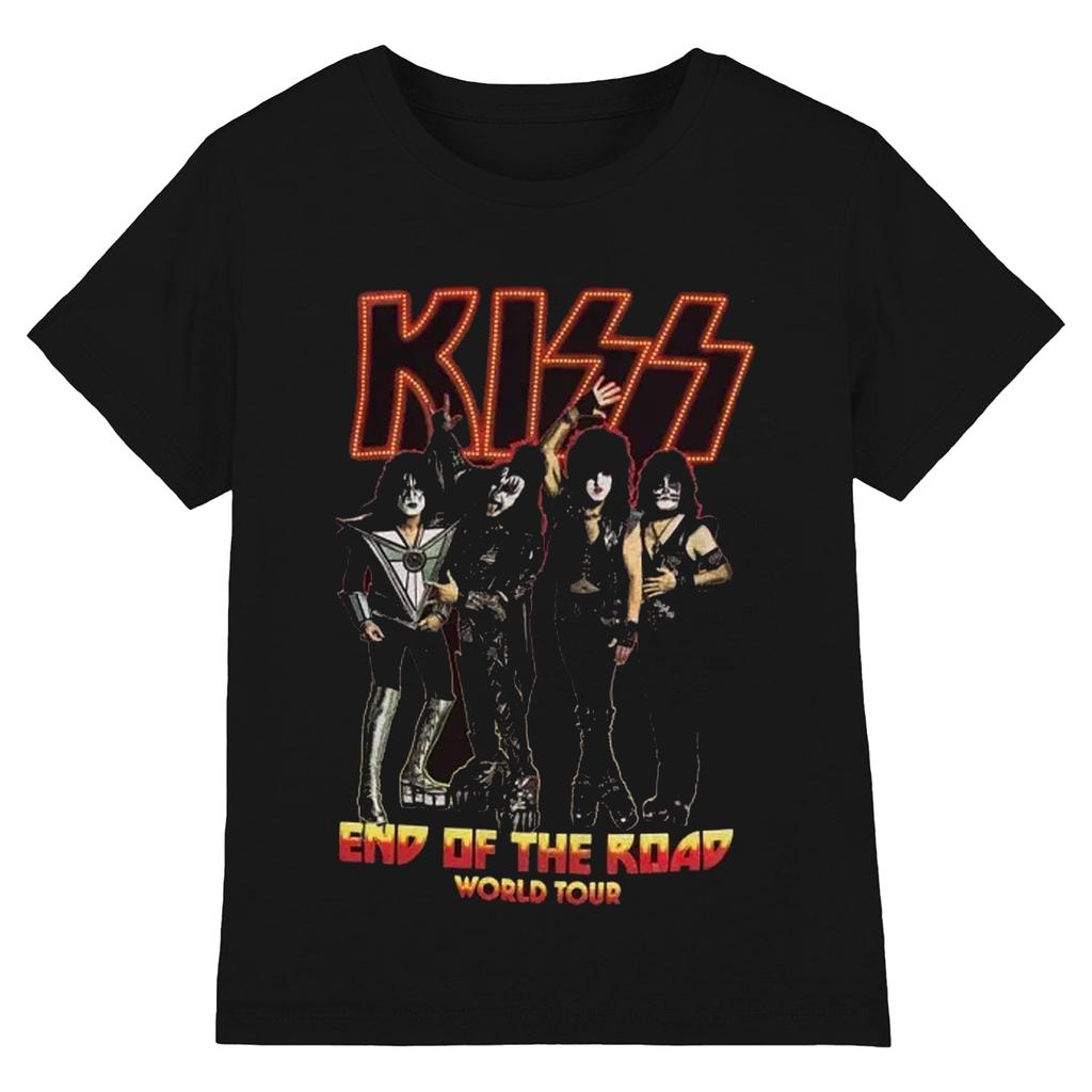 Kiss Unisexové bavlnené tričko pre dospelých End Of The Road Tour