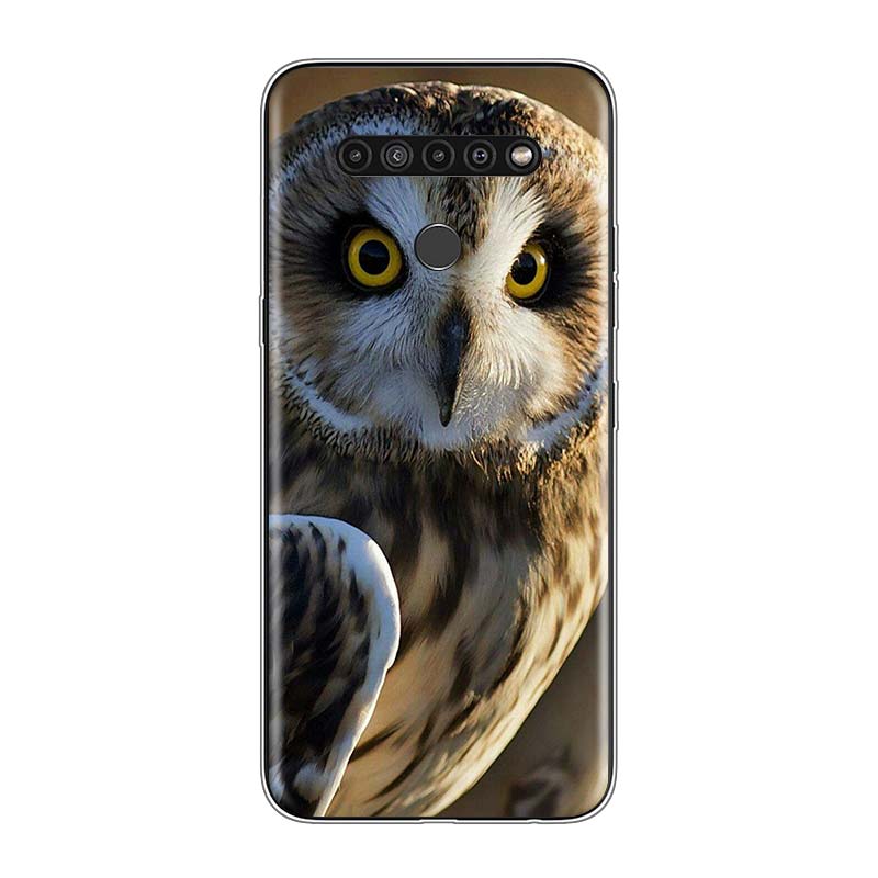 Camouflage Owl Animal For LG V60 V50S V50 G8X G8S G8 G7 ThinQ 5G K61 K51S K41S K30 K20 Q60 Q9 Soft Phone Case