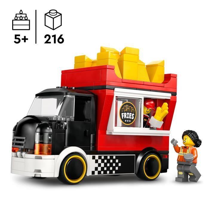 LEGO City 60488 Le Food-Truck de Frites - Jouet de Construction des 5 ans - Idée Cadeau