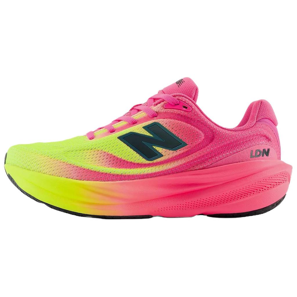 New Balance 1080v15 Breathable Running Shoes Women's Bright Pink Yellow W1080940