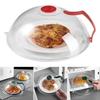 Kitchen Gadgets Microwave Splash Cover High Temperature Resistant Oven Oil Cover Handle PC Fresh-keeping Bowl Protective Cover