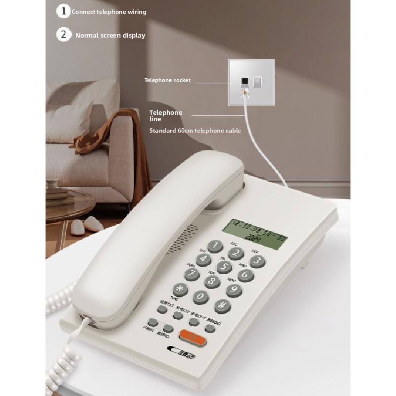 Desktop Landline Telephone Phone With Call Id For Home Office Hotel Applications