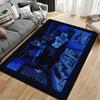 Girl in Blue Room Art Carpet suitable as a non-slip mat for the living room or bedroom sofa