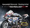 BMW Motorcycle Technic Building Blocks Toy - M000RR. Compatible with Lego, Educational Assembly Gift for Boys & Girls.