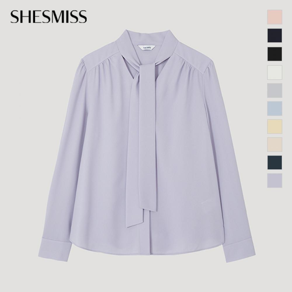  She S Miss Bluse mit Bindekragen, Swwblp12010