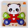 3D Wooden Cartoon Animal & Vehicle Puzzle Board for Early Childhood Education