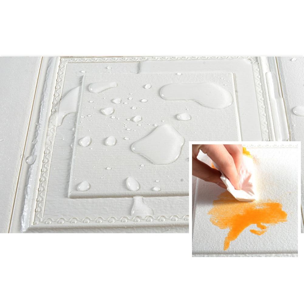 350*350mm*4mm 3D Wandaufkleber 3D-Effekt Schlafzimmer Ziegelwand