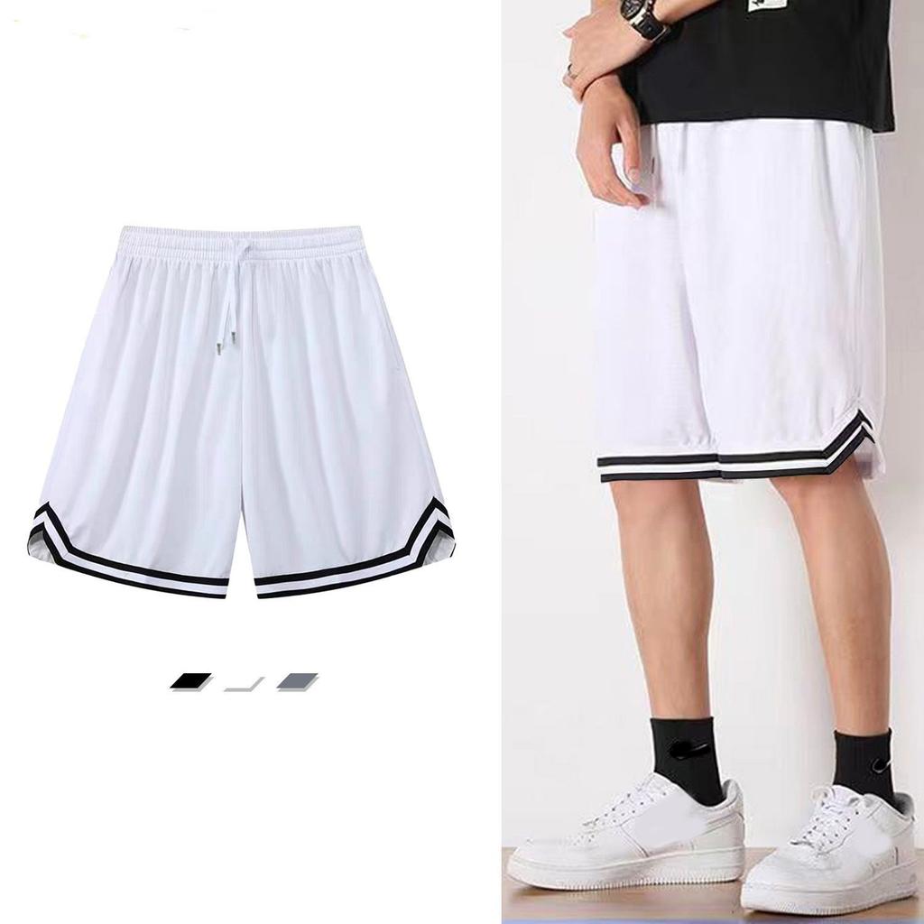 Men's Casual Summer Shorts Pants Sports Basketball Pants Capri Pants Loose Outdoor Quick Drying Ice Silk Sport Short