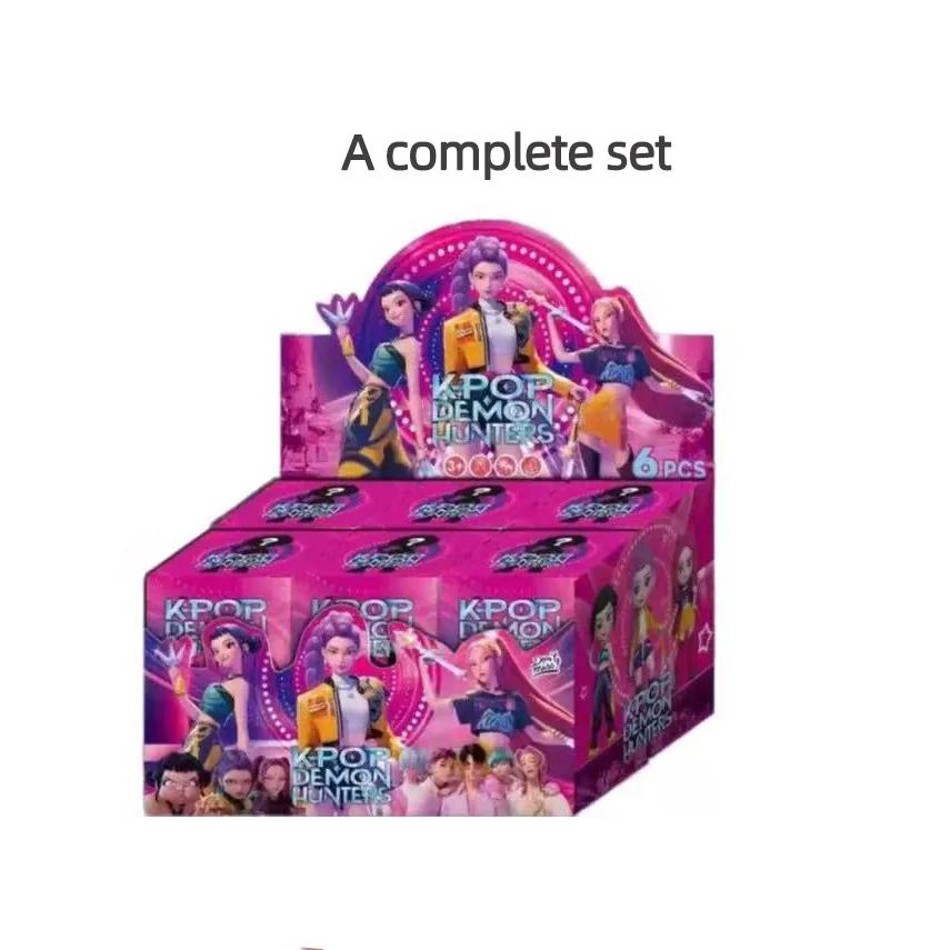@@@ Anime KPop Devil Hunter Doll Vinyl Toy Rumi Mira Zoi Character Vinyl Mask Blind Box Ornament Toy Christmas Gift
