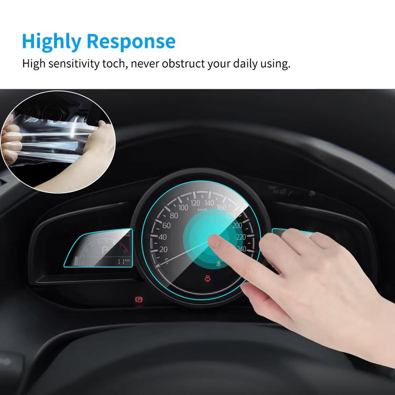 Car Protective Glass Sticker Dashboard Guard Interior Protective TPU Film Auto Accessories For Mazda 6 2006-2015 CX-5 2013-