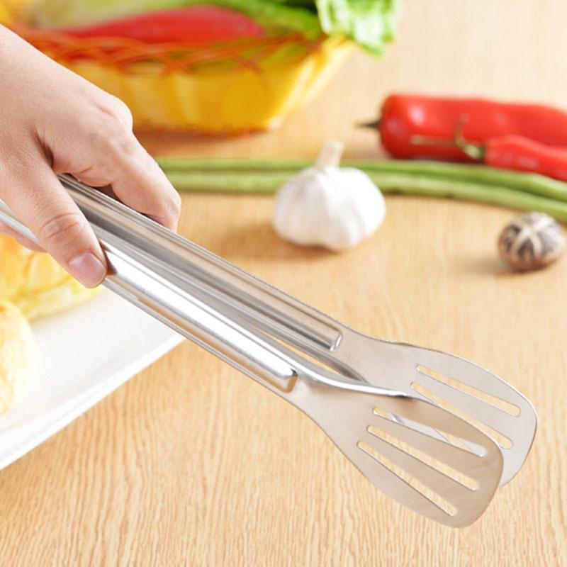 Nowe Ze Stali Nierdzewnej BBQ Bufet Lód Chleb Ciasto Jedzenie Szczypce Klips Przybór Kuchenny Wybierz