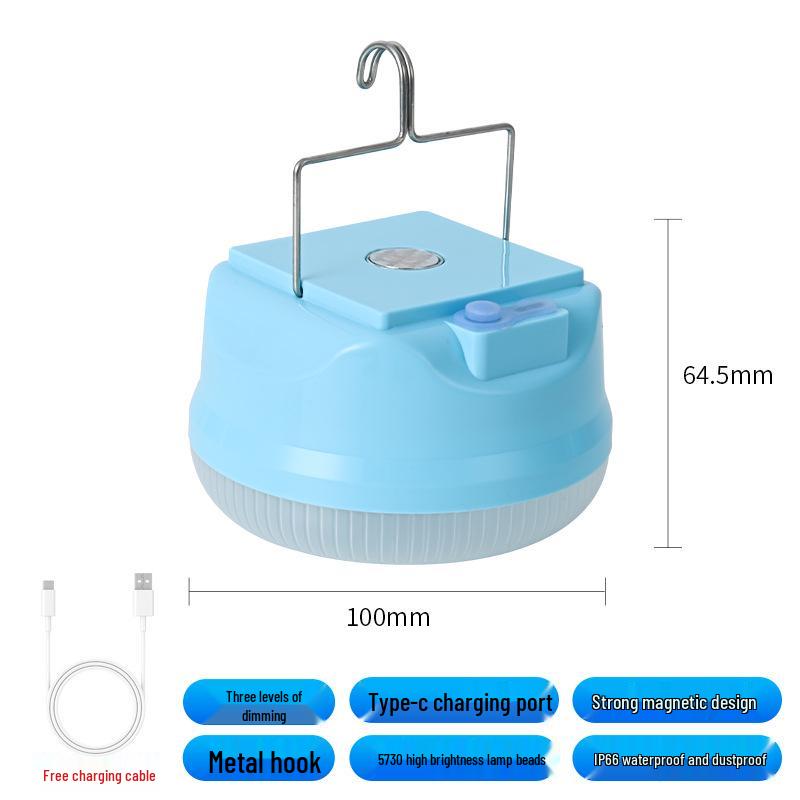 Solar-Powered Bread-Style Light with Broad Illumination and USB Charging