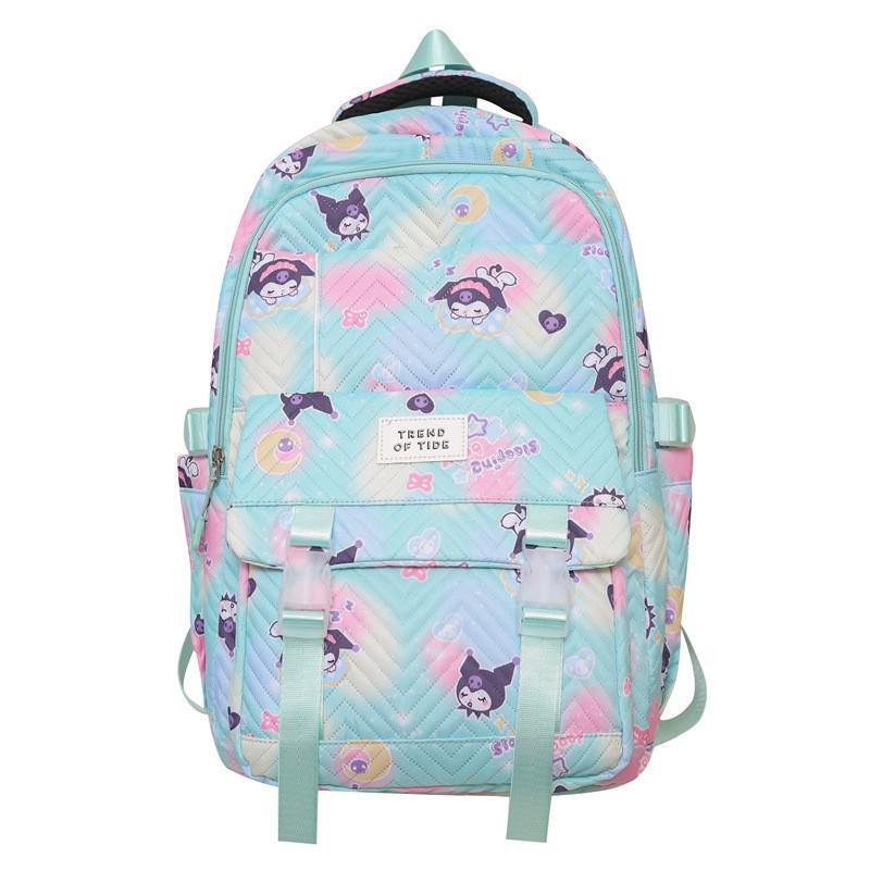Stylish Versatile Nylon Backpack For Casual Outdoor Travel And School Activities