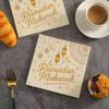 Pack of 20 Premium Disposable Napkins Feature Gold Foil Embellishment Ideal for Holiday Celebration Party Supplies